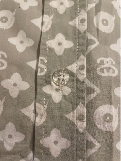 Stüssy AW2000 „Louis Vuitton" Monogram Longsleeve Shirt Rip-Off
