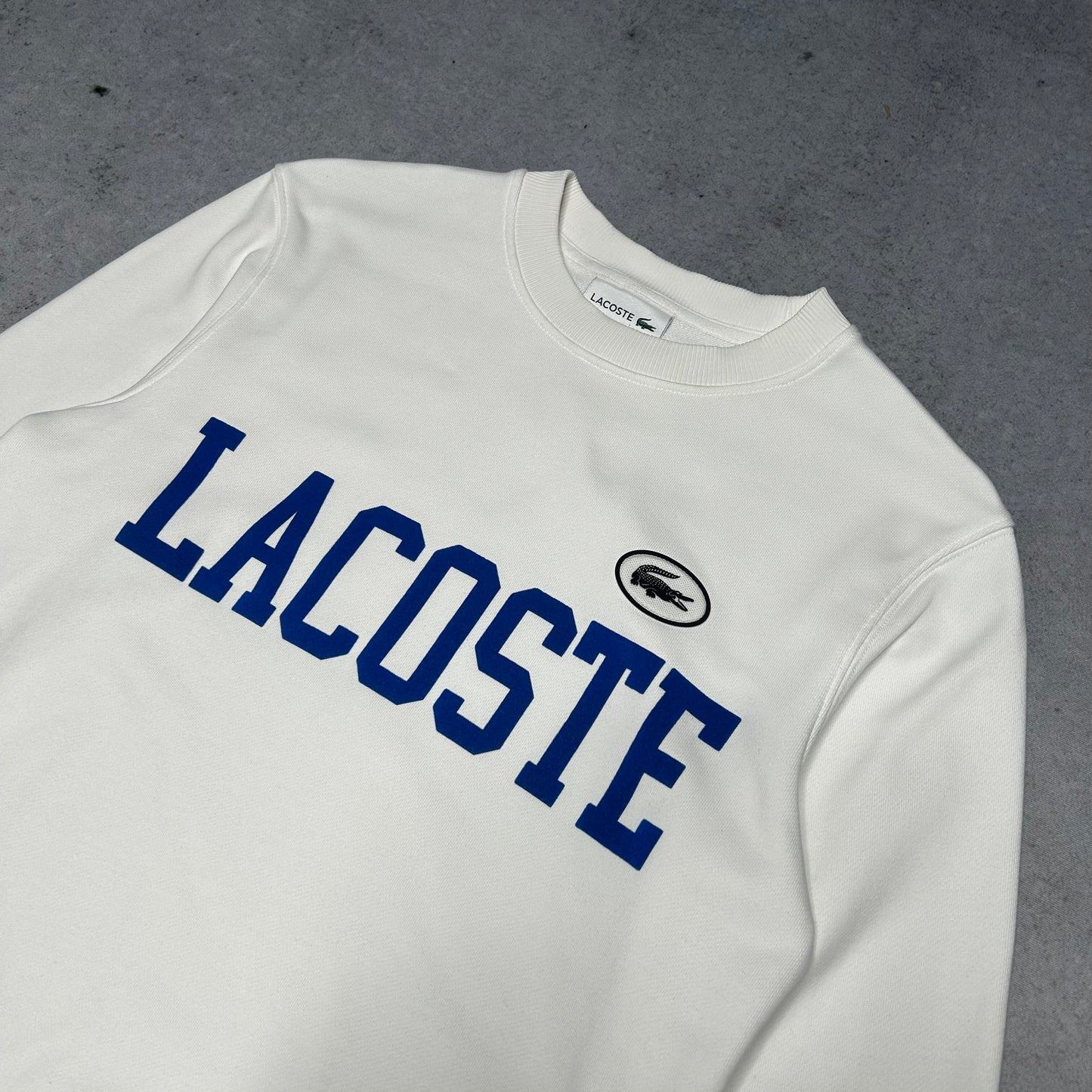 Lacoste Crewneck Sweater Spellout FRENCH ICONICS (XS)