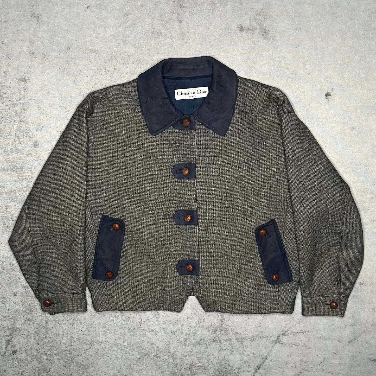 Christian Dior Sports Vintage 90s Cropped Tweed Jacket (fits S)