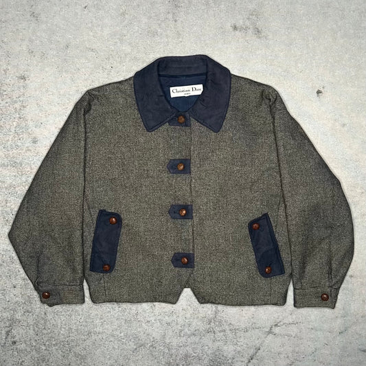 Christian Dior Sports Vintage 90s Cropped Tweed Jacket (fits S)