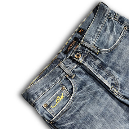 Ed Hardy 2000s Spellout Tiger Backprint Jeans (30)