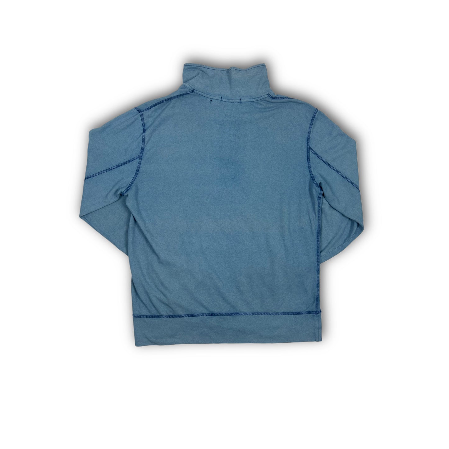 Stone Island Vintage Quarter Zip Sweater light blue