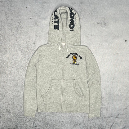 BAPE Baby Milo Chocolate Zip Hoodie grey (XS)