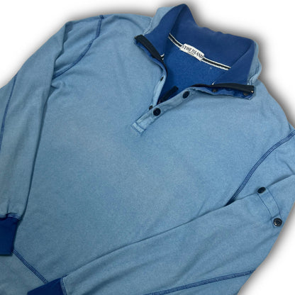 Stone Island Vintage Quarter Zip Sweater light blue (L)