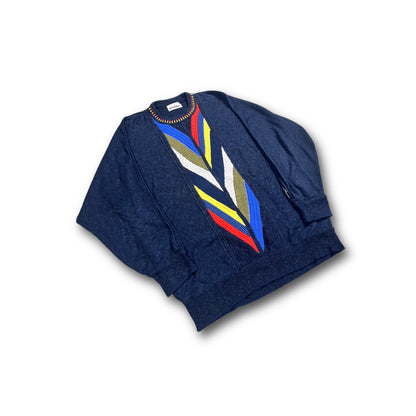Carlo Colucci Classic Knit Sweater Vintage navy