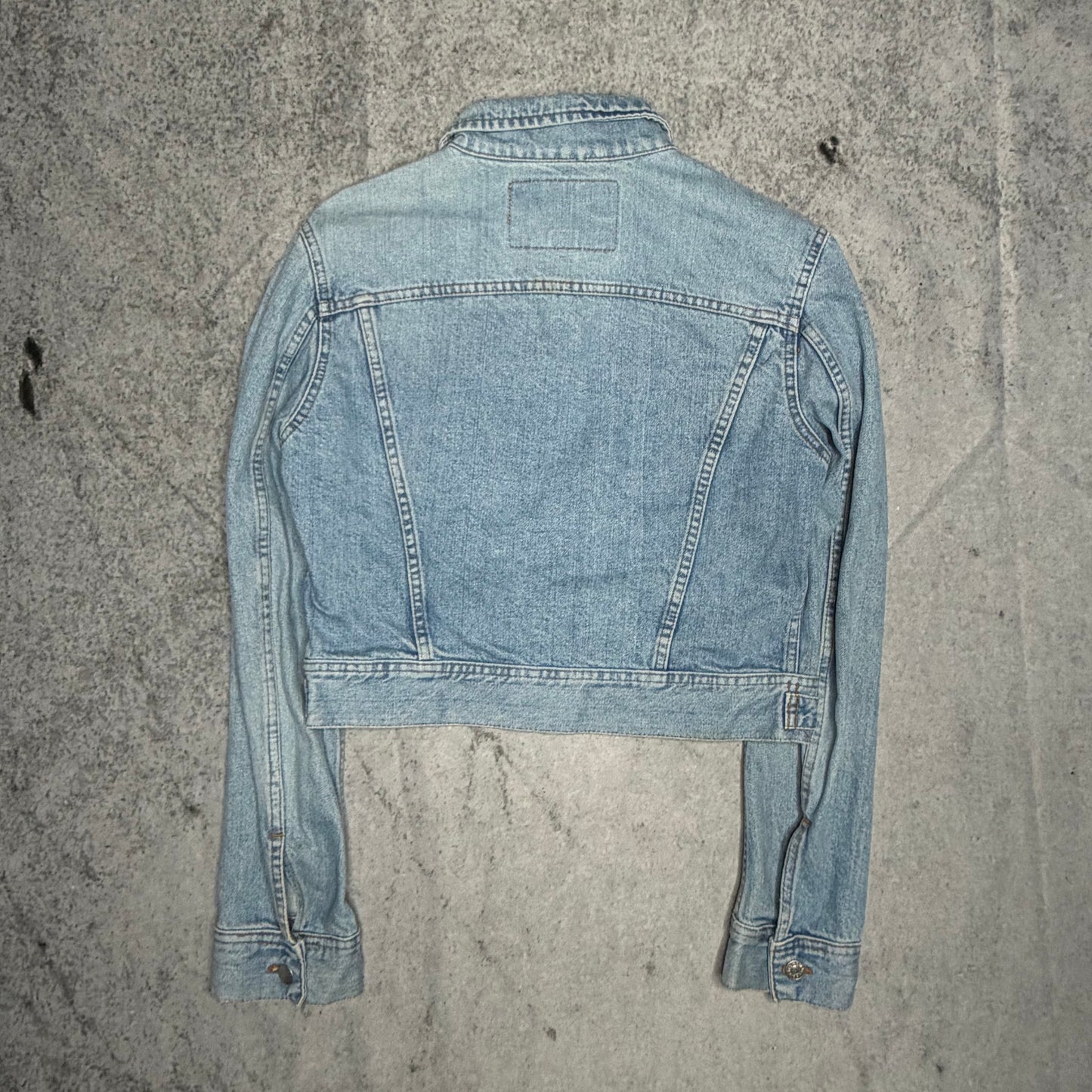 Diesel Industry Womens Vintage Denim Jeans Jacket light blue (L)