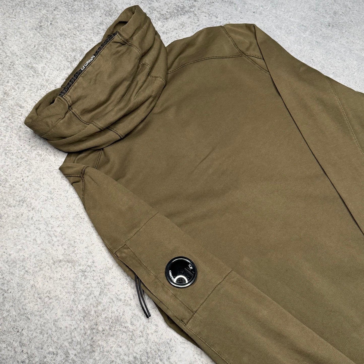 C.P. Company Lens Zip Hoodie olive green (S)