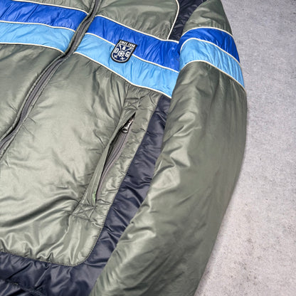 Dolce & Gabbana Archive Hooded Ski Puffer Jacket grey blue (S)