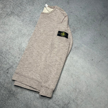 Stone Island Crewneck Sweater grey bordeaux melliert (S)