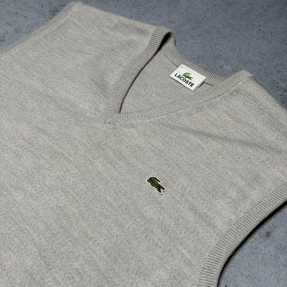 Lacoste 00s Pullunder V-Neck grey (M)