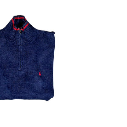 Polo Ralph Lauren Vintage Quarter Zip Knit Sweater