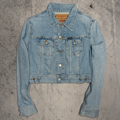 Diesel Industry Womens Vintage Denim Jeans Jacket light blue (L)