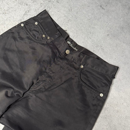 Vintage 90s Straight Pants Made in Italy black (31 fits S)