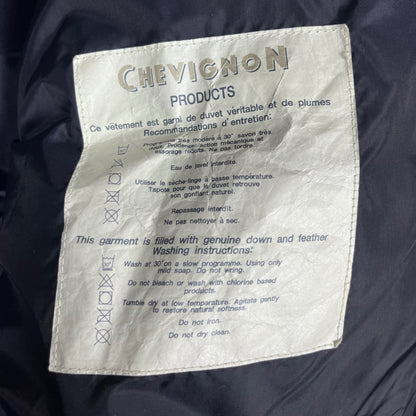 Chevignon Vintage Puffer Down Jacket Spell-out Backprint