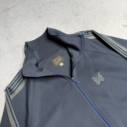 Needles Japan Poly Smooth Track Jacket Dark Blue Grey (XL)