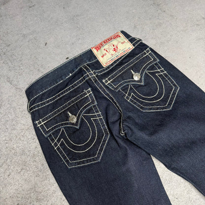 True Religion OG Bootcut Jeans Billy Big T Stitch dark blue (29/33)