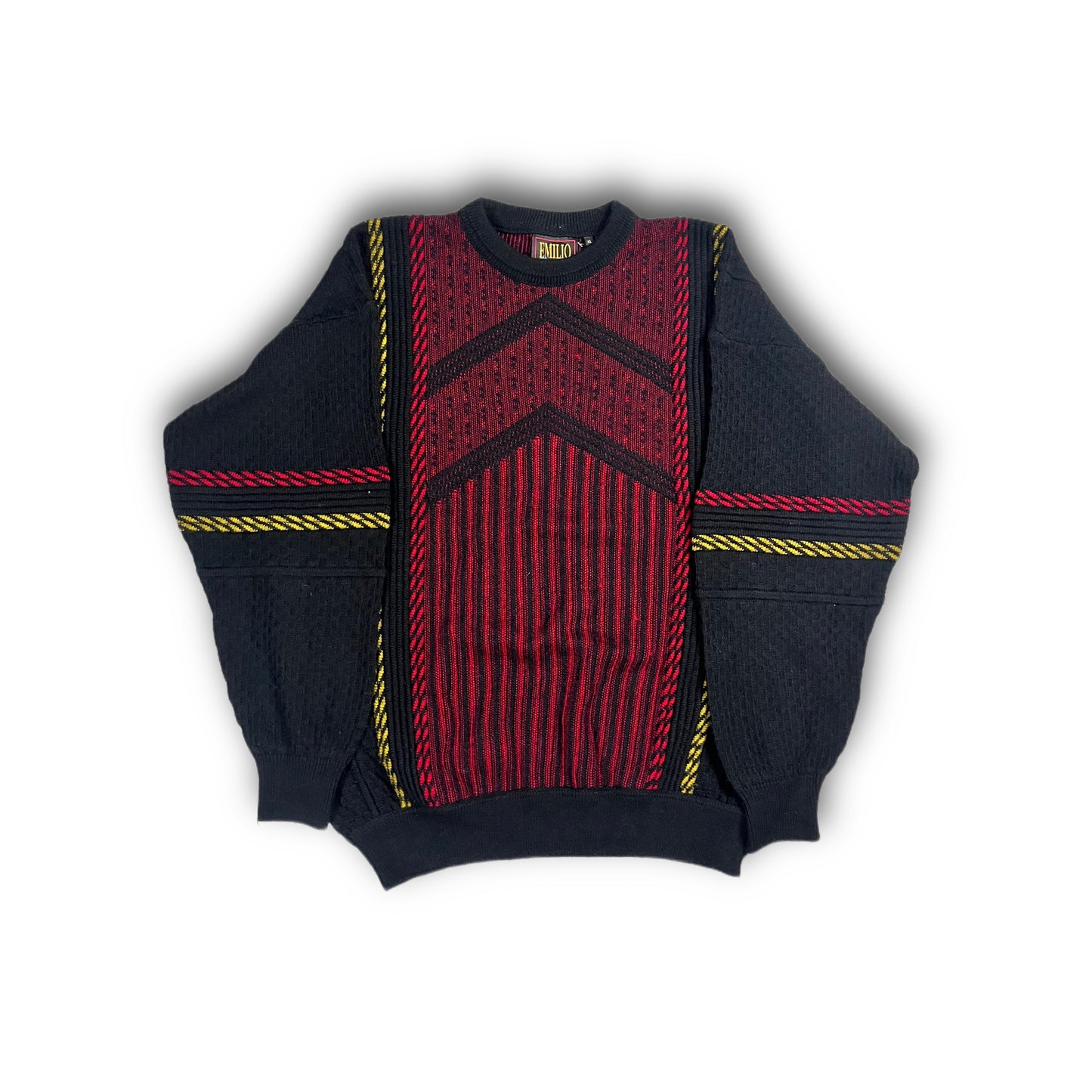 Enzio Emilio Knit Sweater Vintage Coogi Style