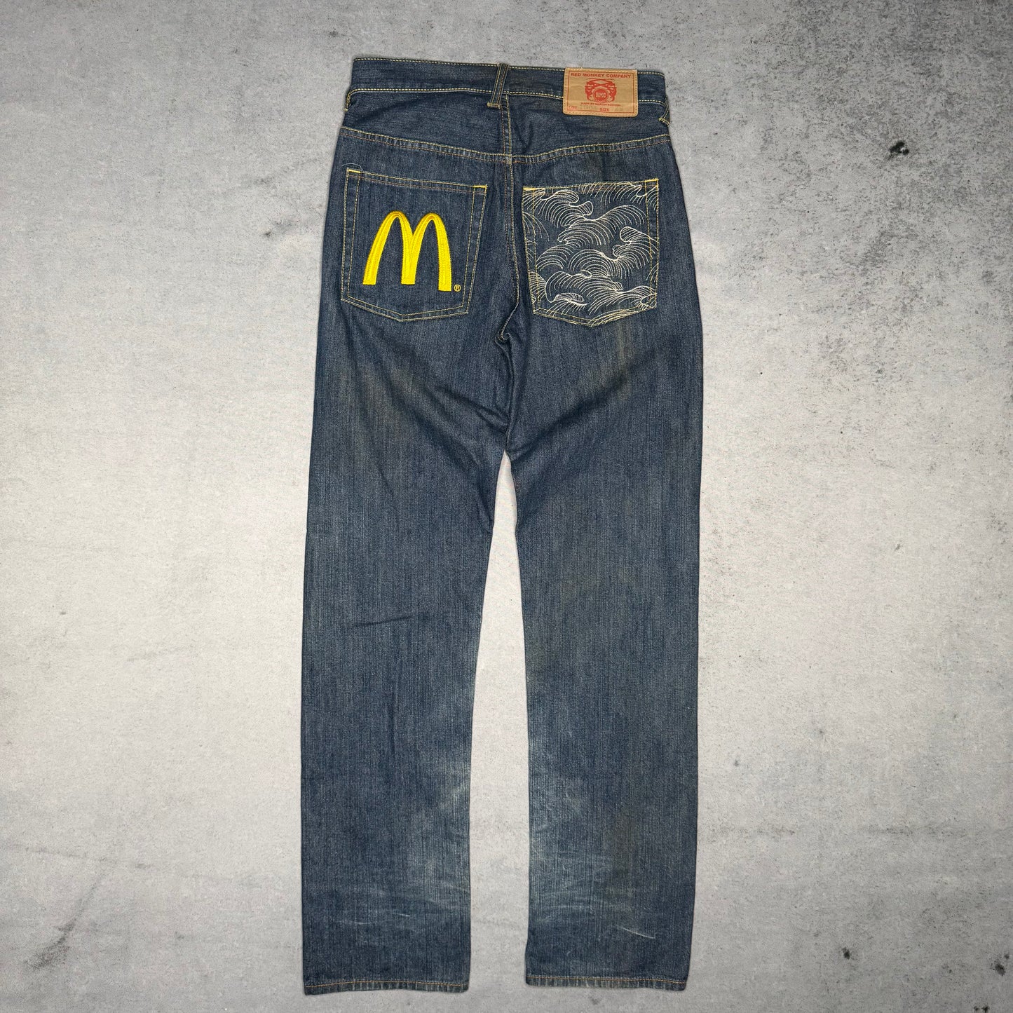 Red Monkey Company RMC Vintage Japanese Denim McDonalds Jeans (29)
