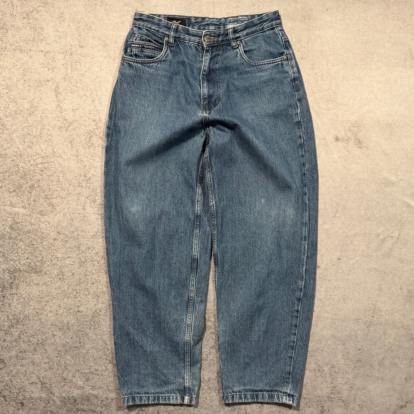 Reell USA Baggy Fit Skate Jeans Blue Stone Wash (W29 L30)