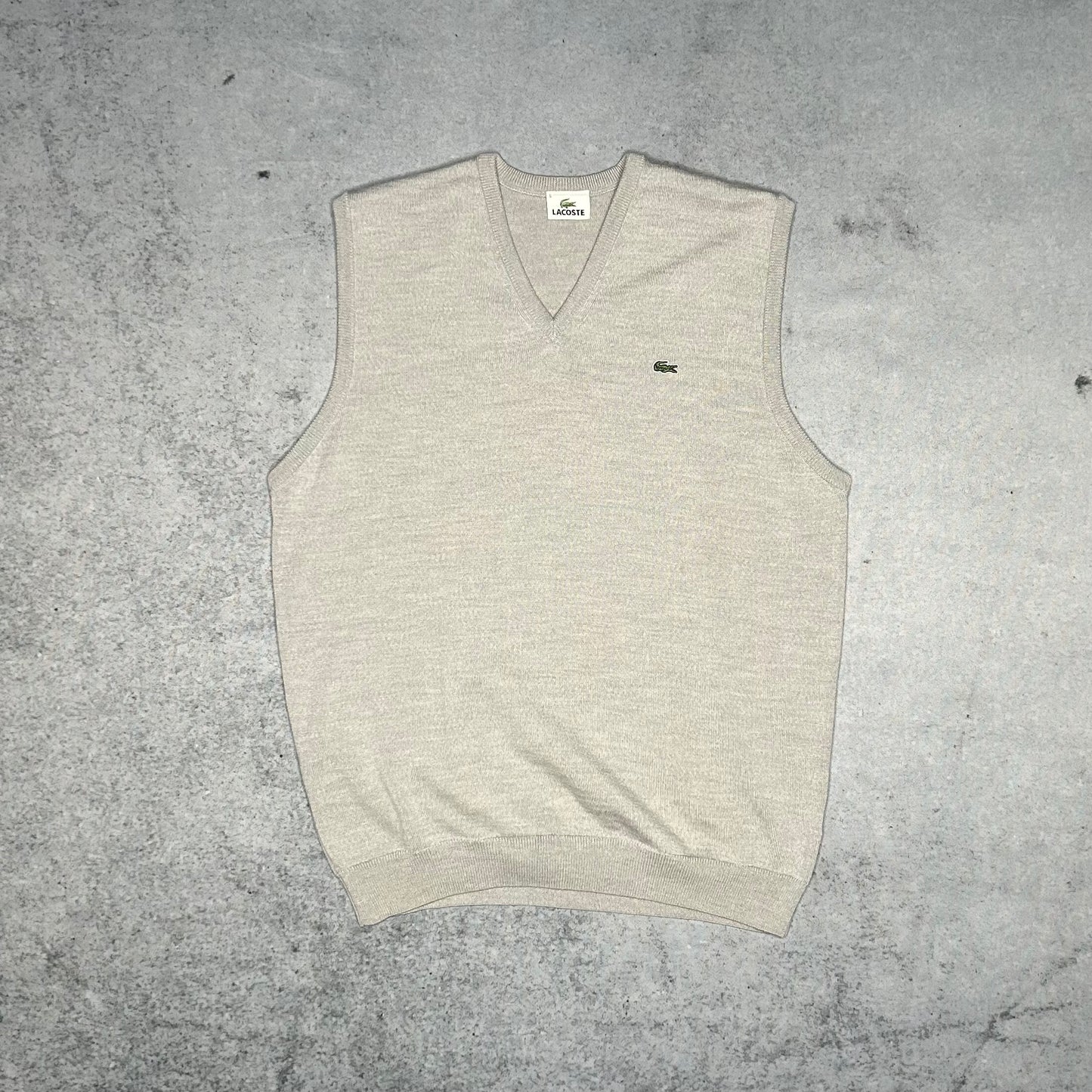 Lacoste 00s Pullunder V-Neck grey (M)