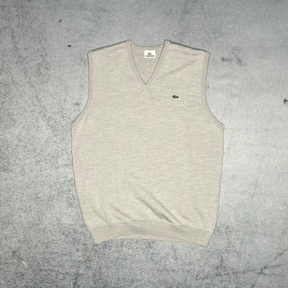 Lacoste 00s Pullunder V-Neck grey (M)
