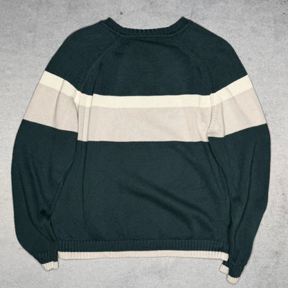 Lacoste Vintage V-Neck Knit Sweater green (M)