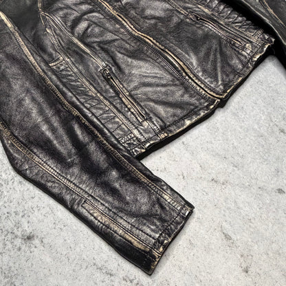Sandro Ferrone Vintage Biker Leather Jacket (M/Wmns)