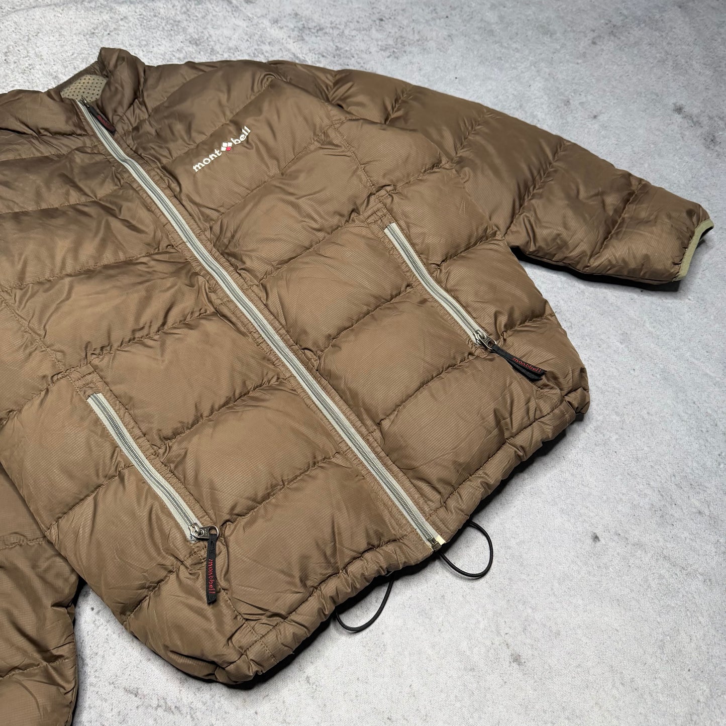 Montbell Japan Blouson Down Puffer Jacket brown (XS)