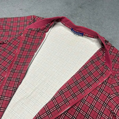 Burberry Blue Label Vintage Red Nova Check Full Zip Top (fits M)