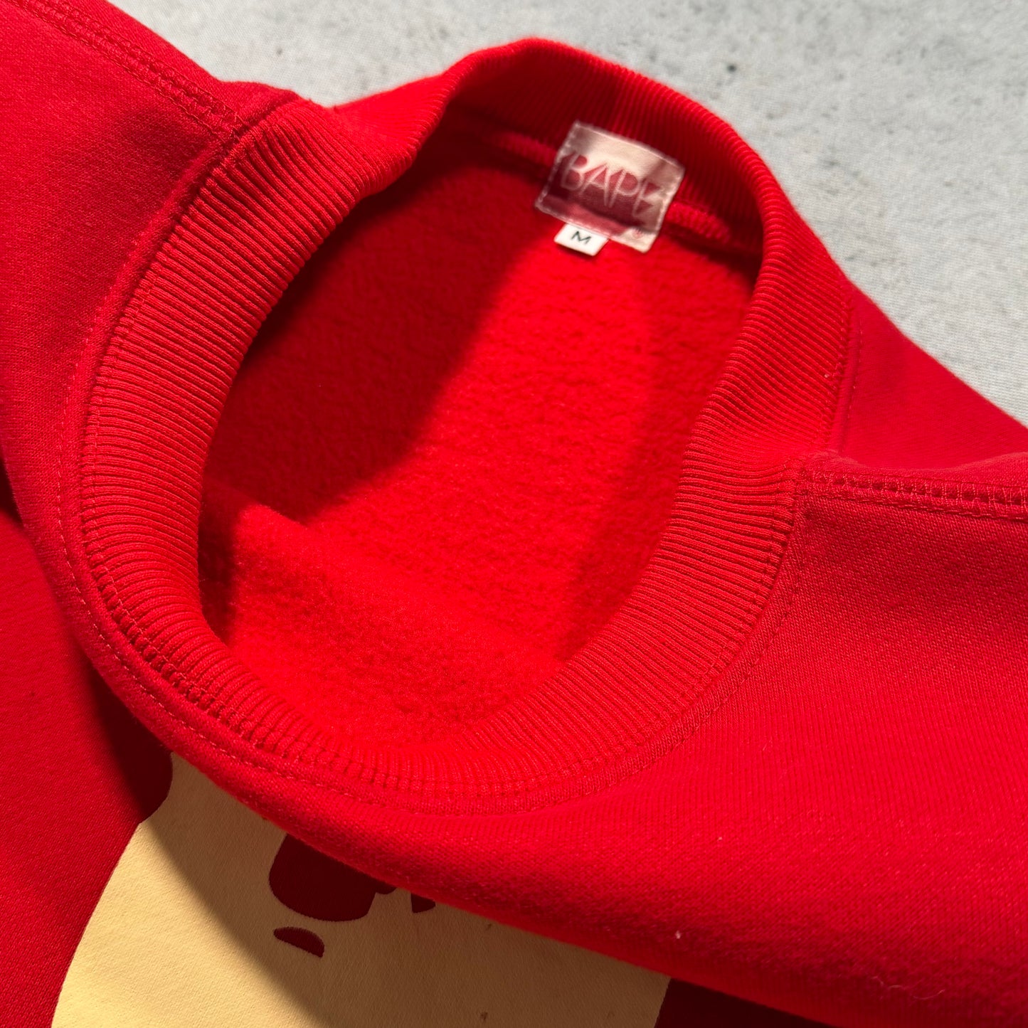 BAPE 00s OG Crossbones Crewneck Sweater Red Archive (M)