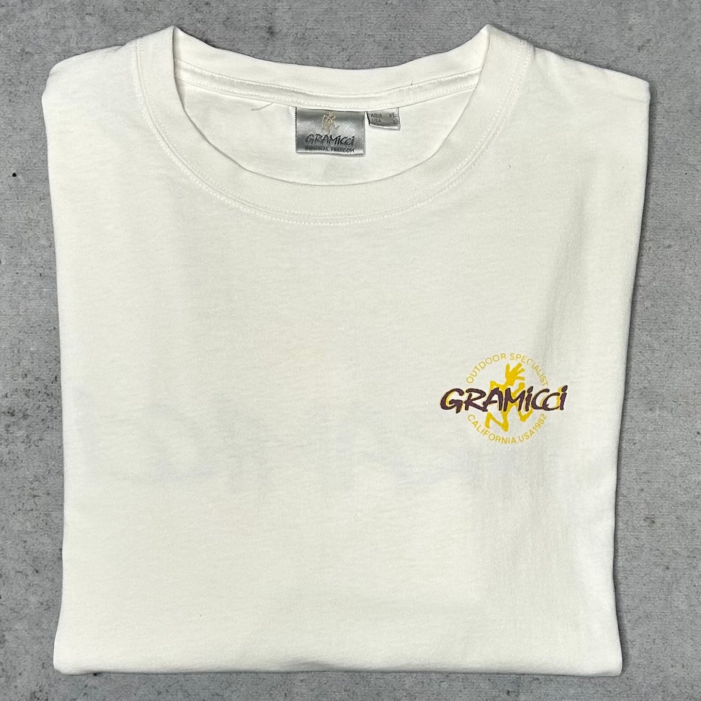 Gramicci Running Man Graphic T-Shirt white (L)