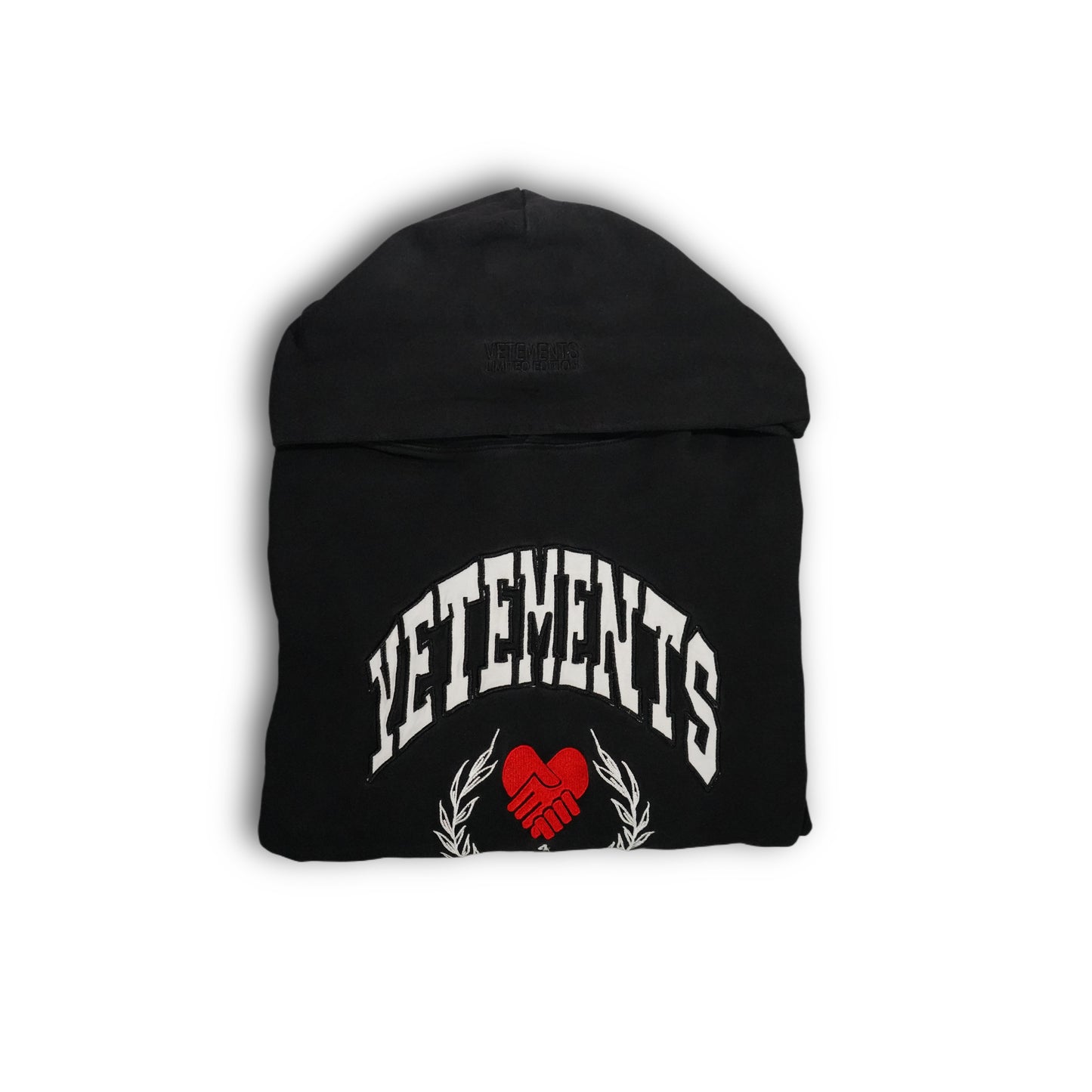 Vetements Solidarity Hoodie Spellout - Black (L)