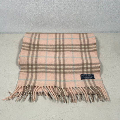 Burberry 00s Nova Check Scarf Schal long baby rosa