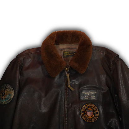 Polo Ralph Lauren G-1 Aviator Leather Bomber Jacket (L)