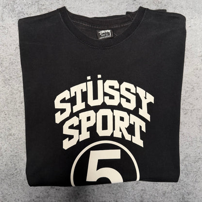 Stüssy Vintage Stüssy Sport Logo Spellout Tee Shirt black white (L)