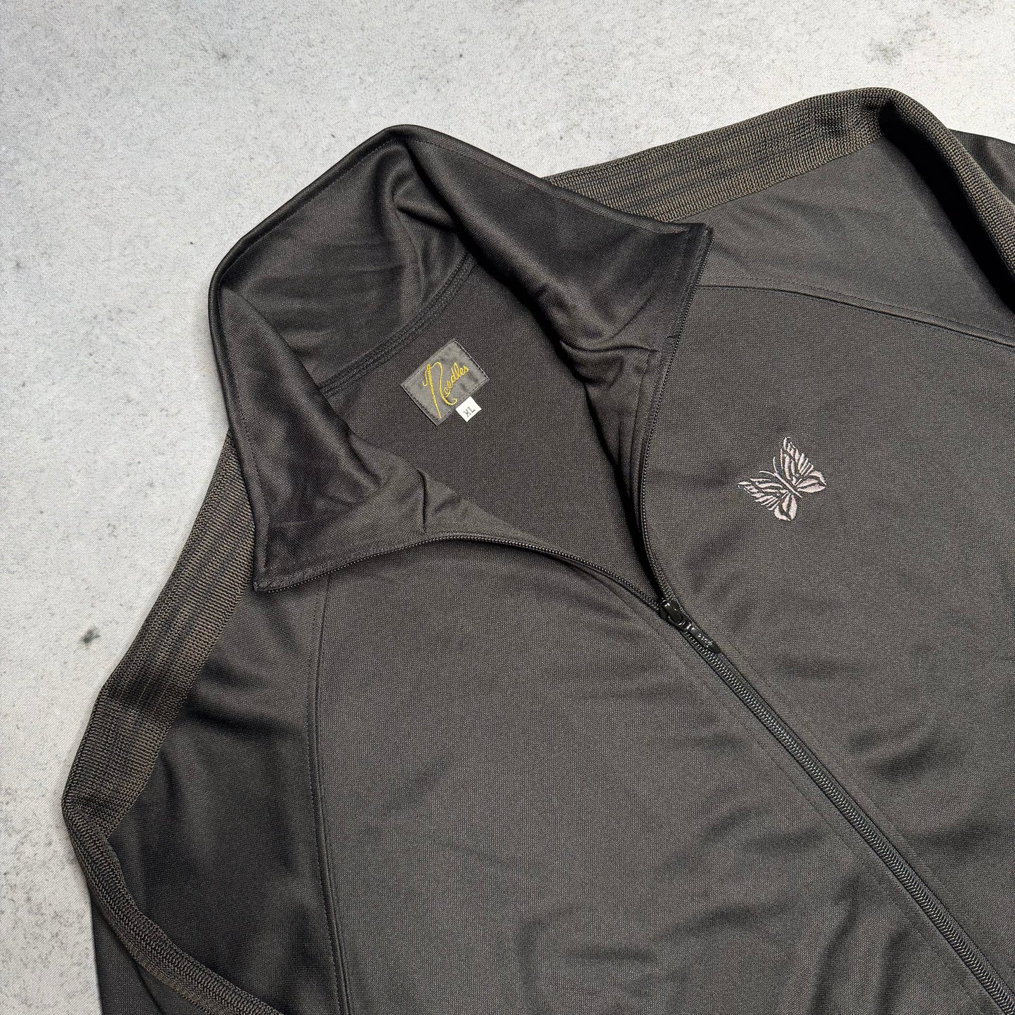 Needles Japan Poly Smooth Track Jacket Dark Brown (XL)