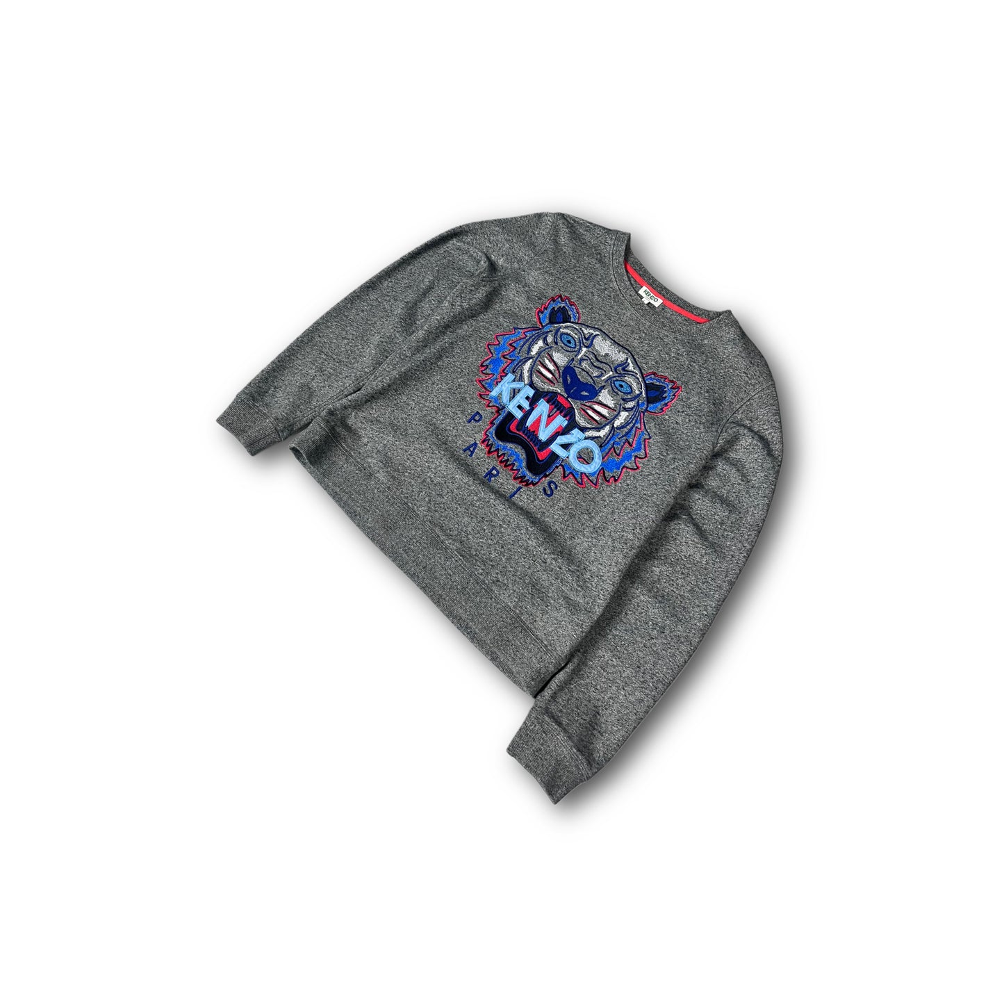 Kenzo Paris Sweater Tiger Logo grey