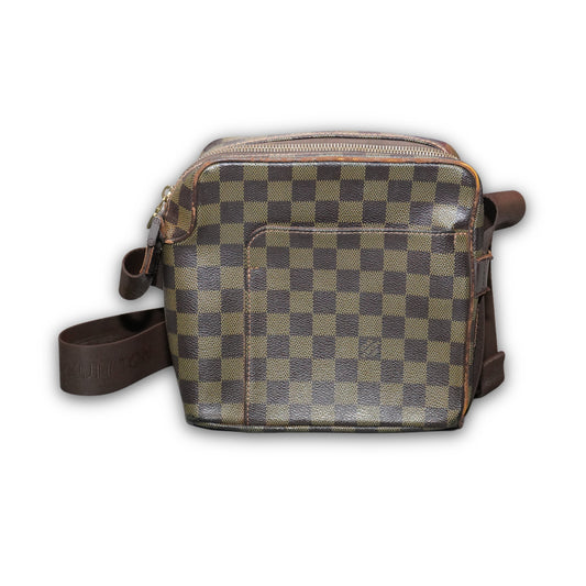 Louis Vuitton Damier Ebene Olav PM Crossbody Bag 2009