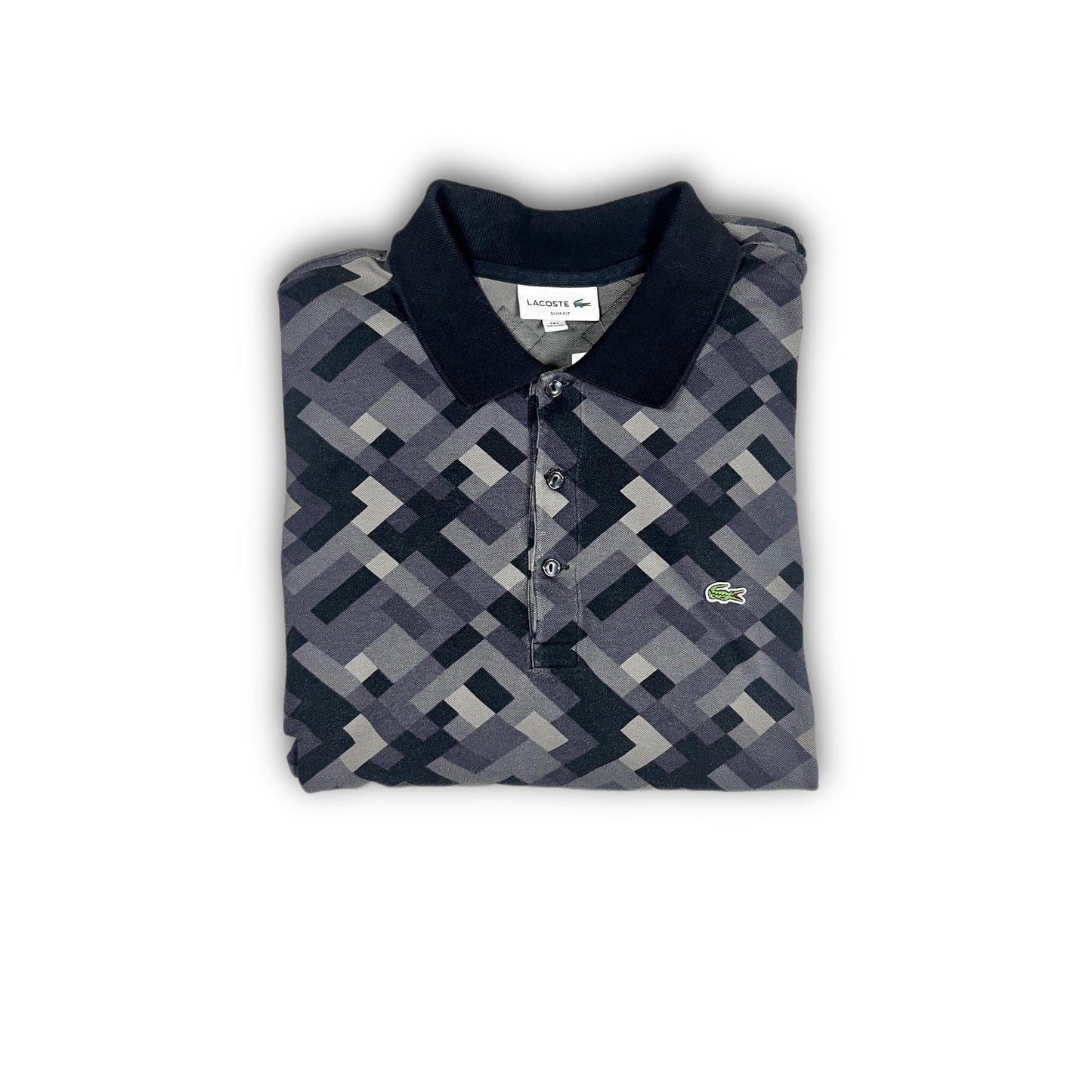 Lacoste Vintage Pixel Mosaic Polo Shirt