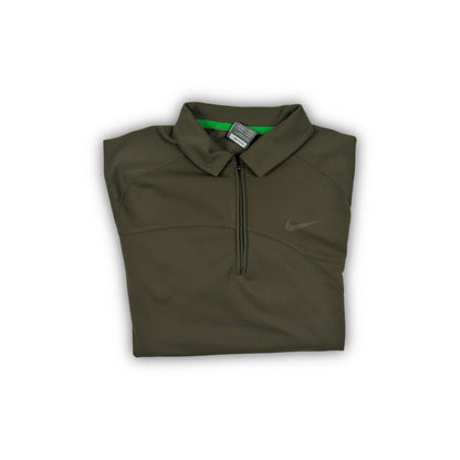 Nike Sport Zipped Poloshirt 00s olive green (M)