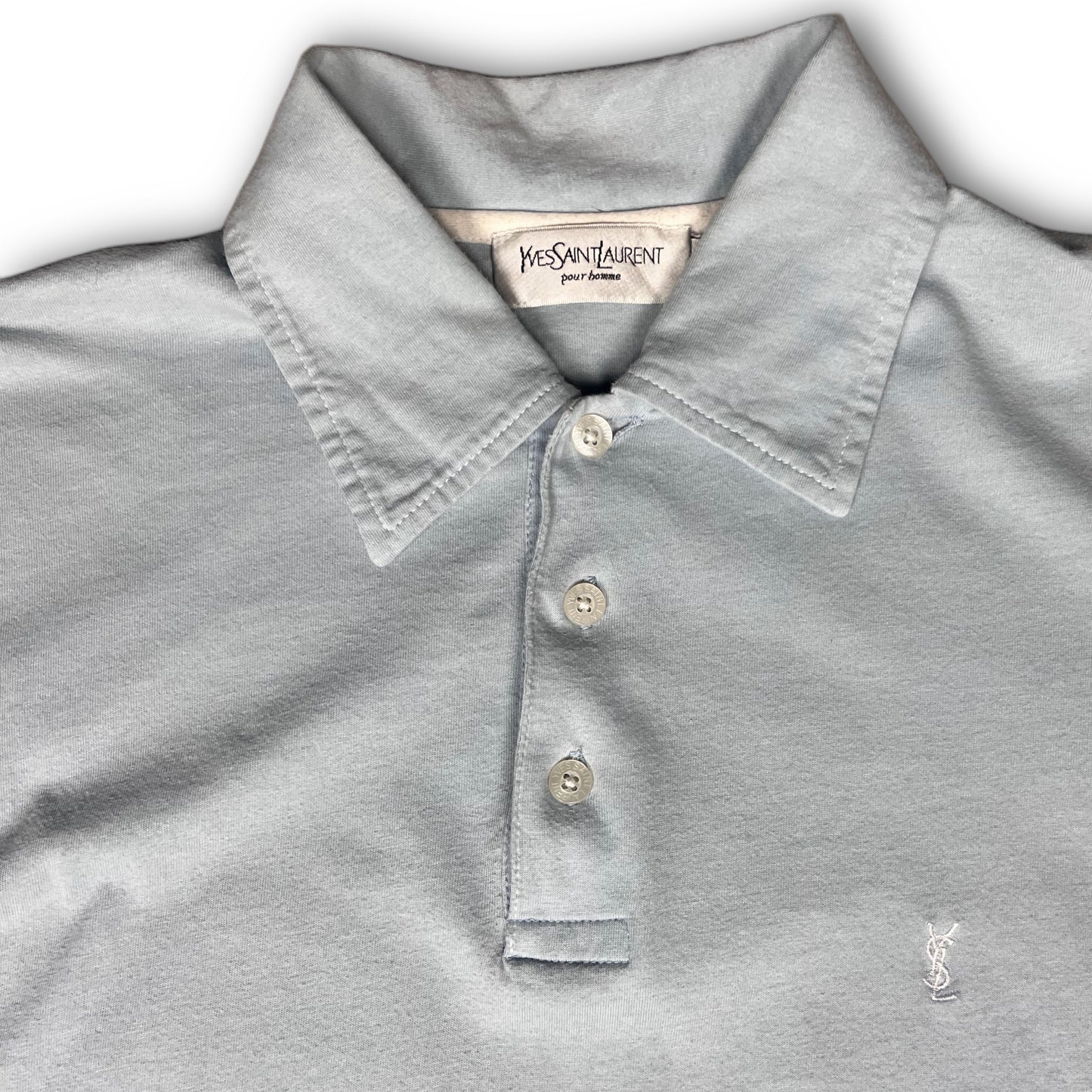 Yves Saint Laurent YSL Poloshirt baby blue