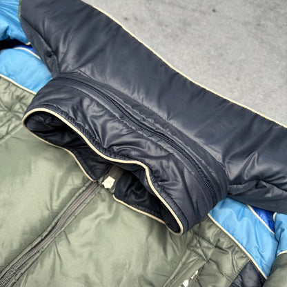 Dolce & Gabbana Archive Hooded Ski Puffer Jacket grey blue (S)