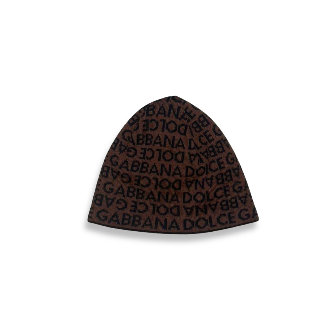 Dolce & Gabbana 00s Monogram Reversible Set (Beanie & Scarve)