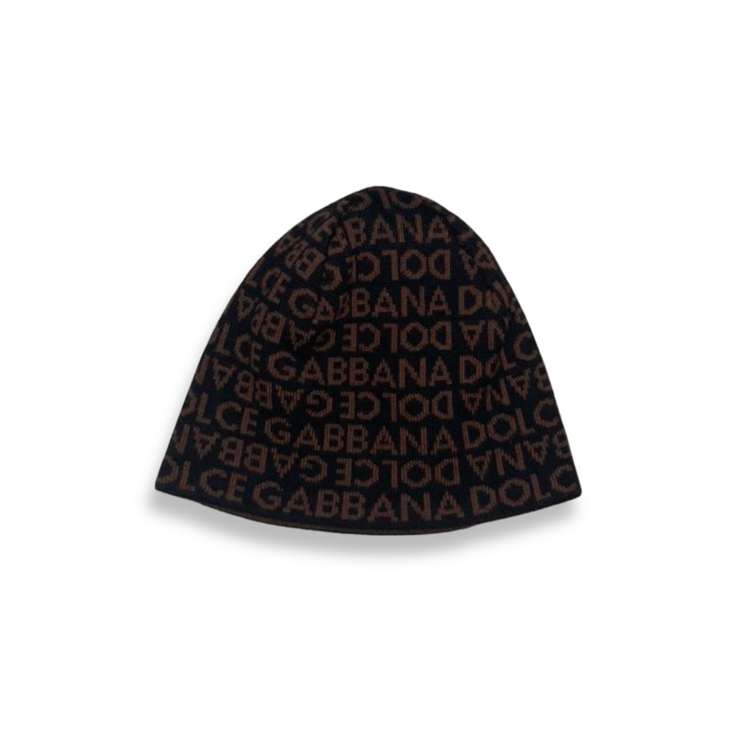 Dolce & Gabbana 00s Monogram Reversible Set (Beanie & Scarve)