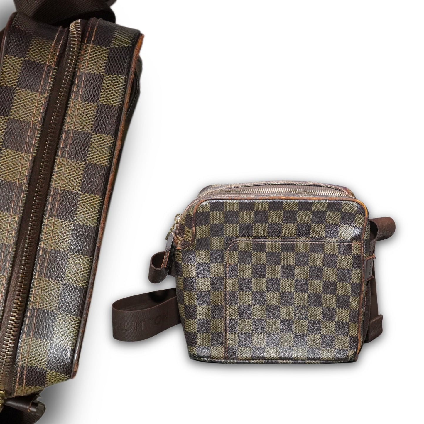 Louis Vuitton Damier Ebene Olav PM Crossbody Bag 2009