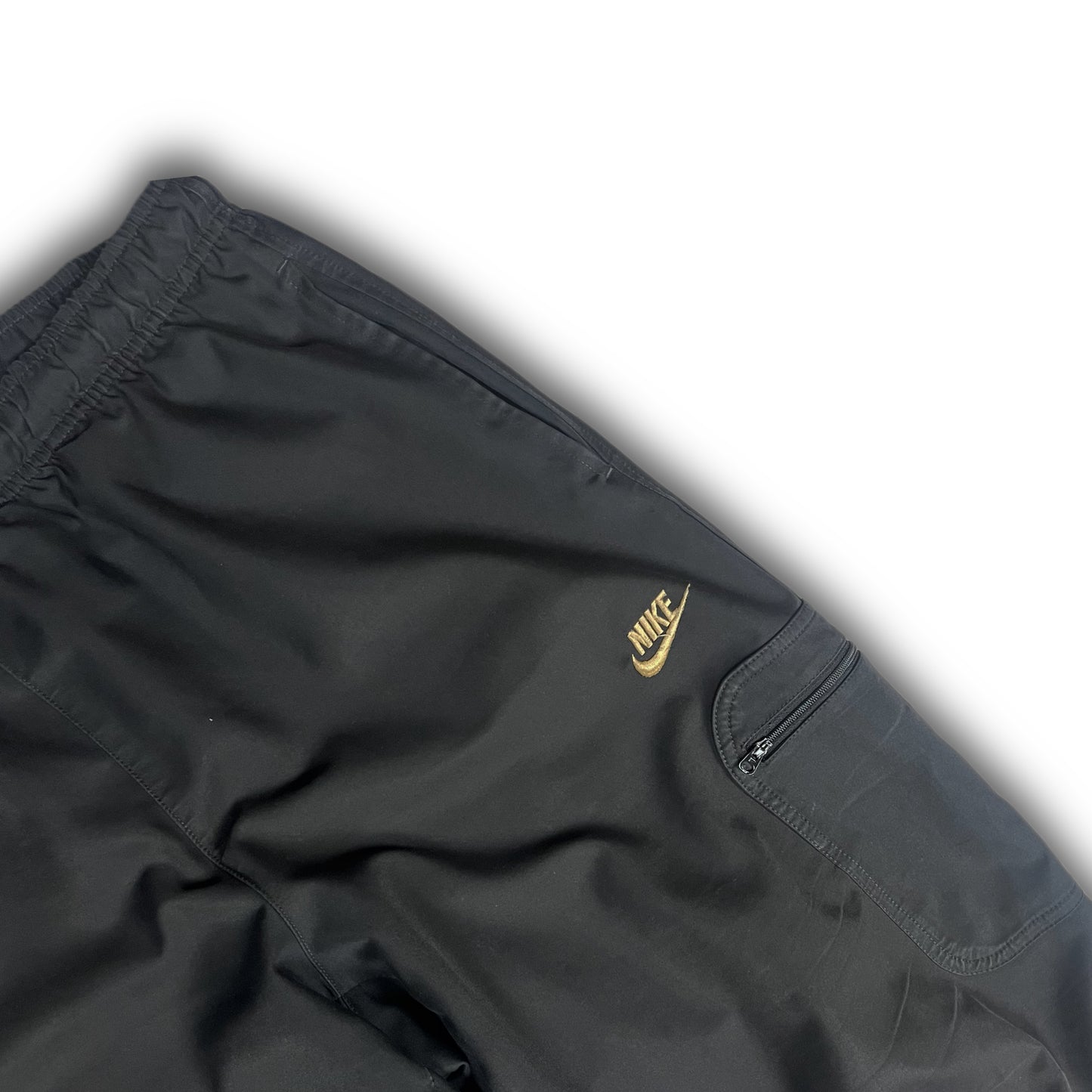 Nike 00s Cargo Track Pants black gold