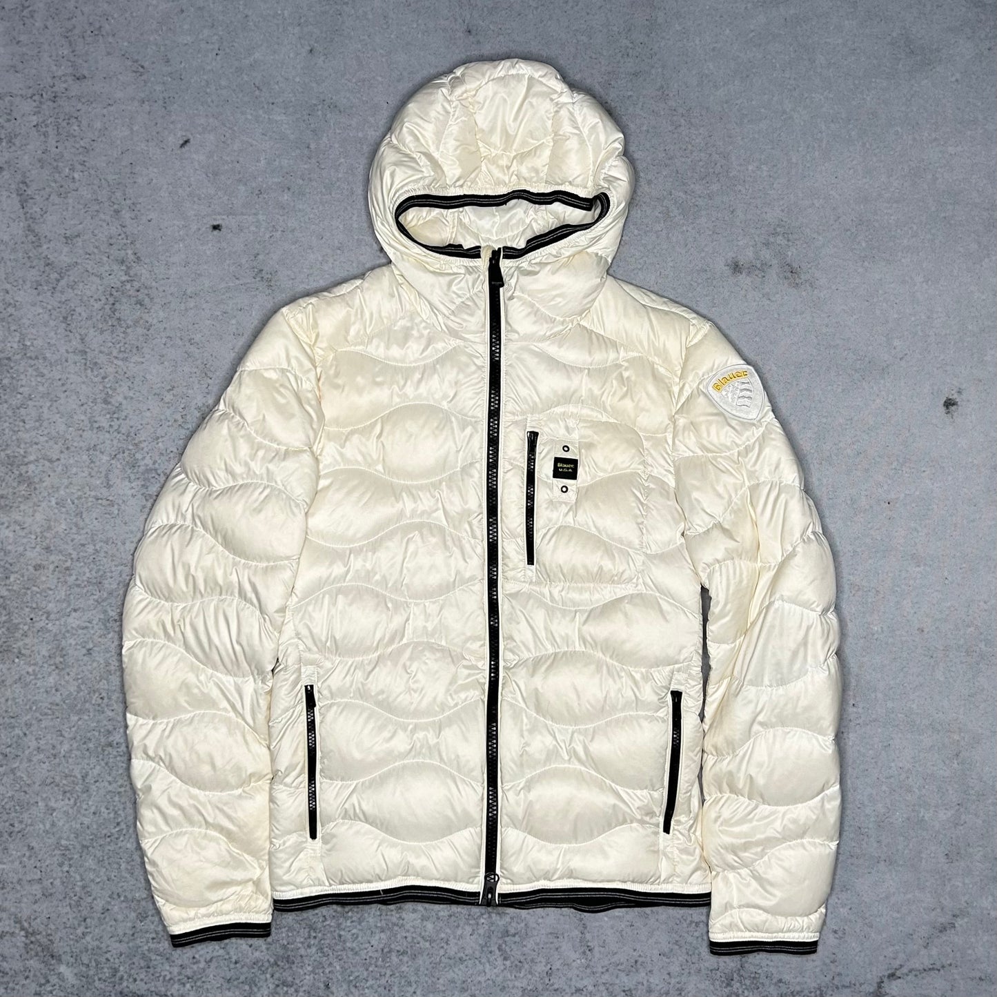 Blauer USA Hooded Wave Puffer Jacket white (S)
