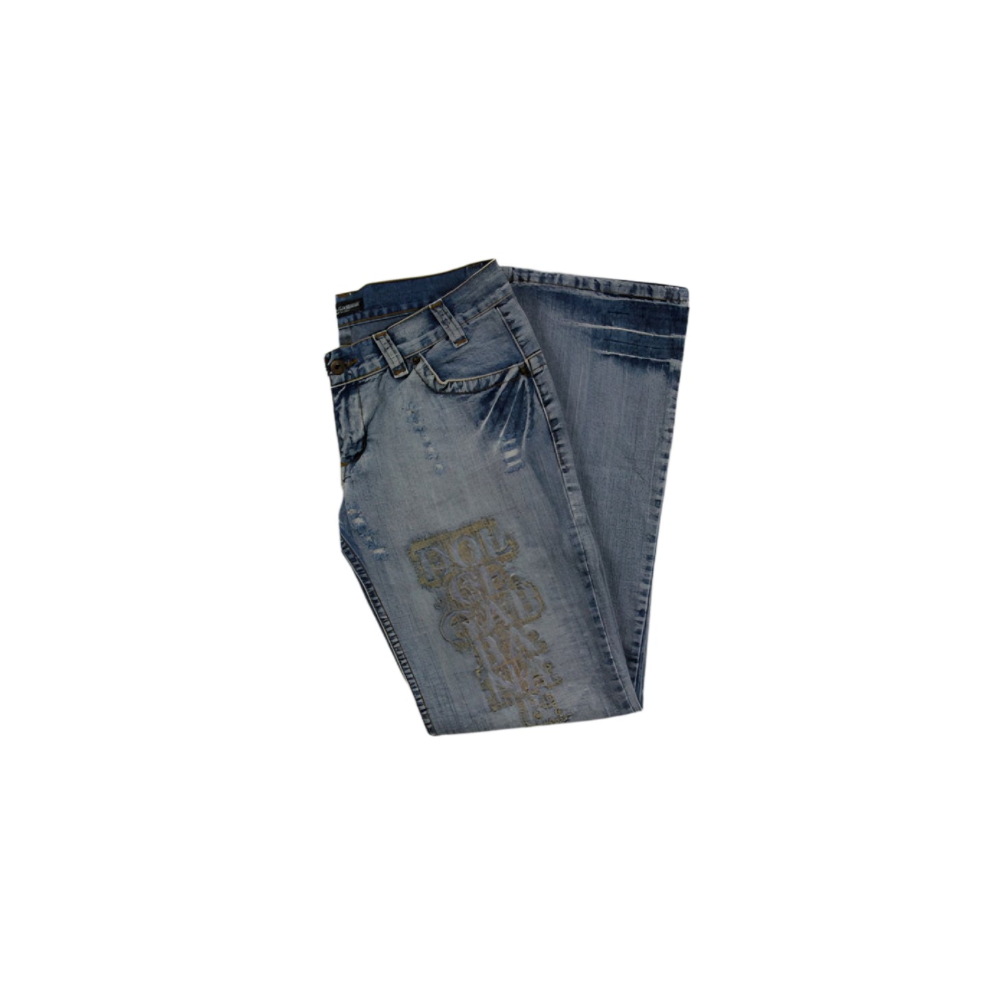 Dolce Gabbana Vintage Embroidered Jeans Women