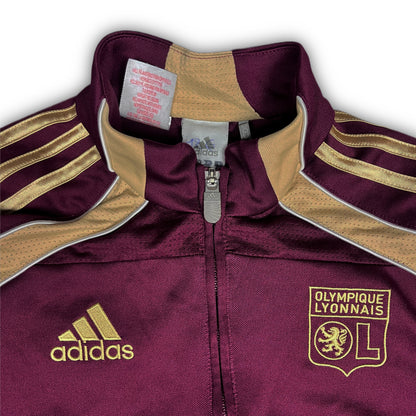 Adidas Olympique Lyon Track Jacket bordeaux gold rare