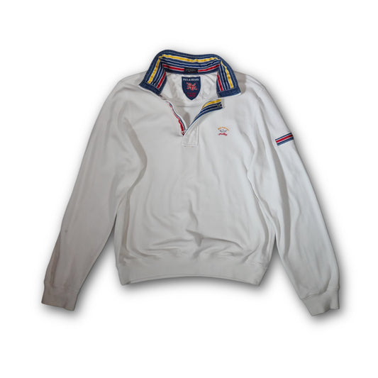 Paul & Shark Quarter Zip Sweater Vintage Off White (M)